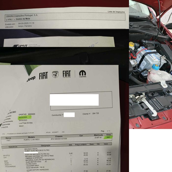 Fiat Grande Punto 1.2 A/C  Nacional  3737kms! livro revisoes da marca