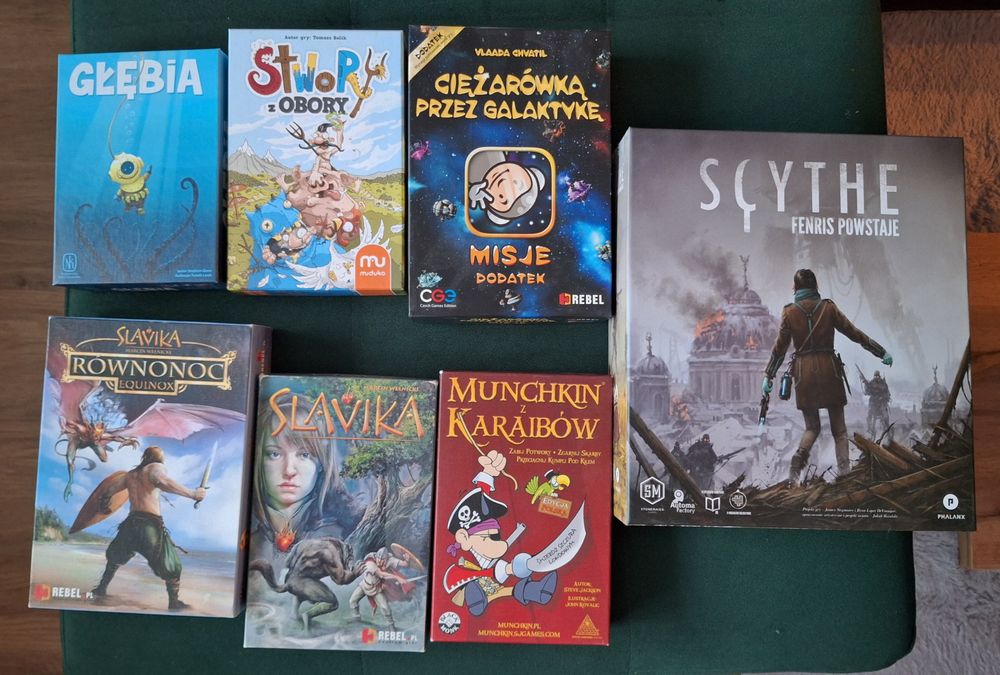 Slavika, Ciężarówką przez galaktykę misje, Munchkin z Karaibów, Głębia, Scythe Fenris powstaje, Stwory z obory, Slavika Równonoc, O mój zboże