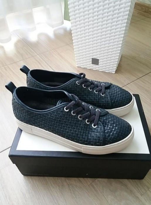 Кожаные брендовые кеды