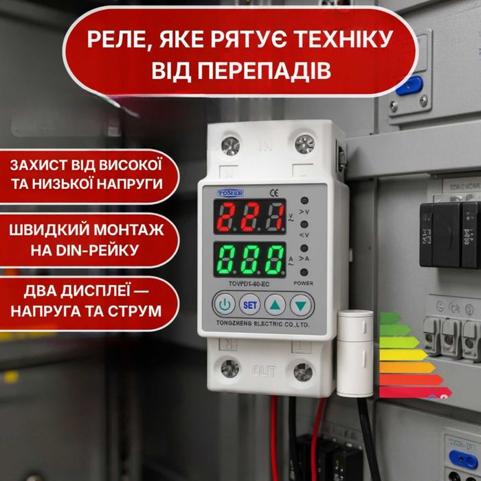 Щит захисту та вводу резерву TOMZN скомутований готовий під інвертор