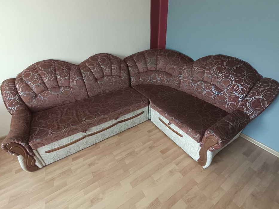 Narożnik rozkładany z funkcją spania