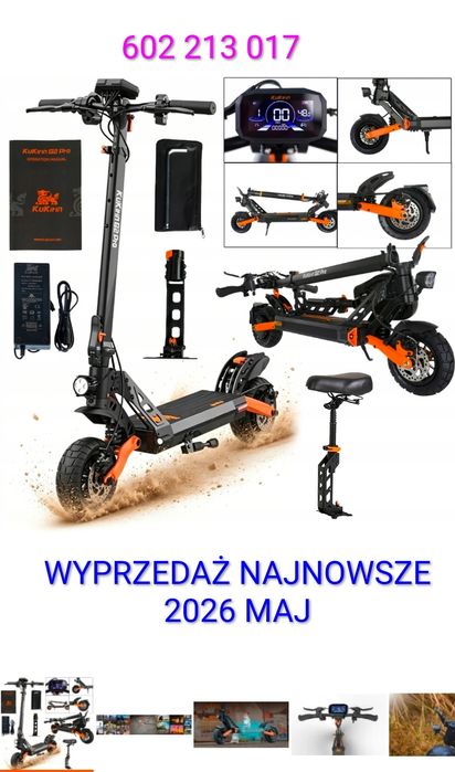Hulajnoga Kukirin G2 PRO Najnowsza wersja 2026 kolorowy wyswietlacz 50kmDostawa 20 maj