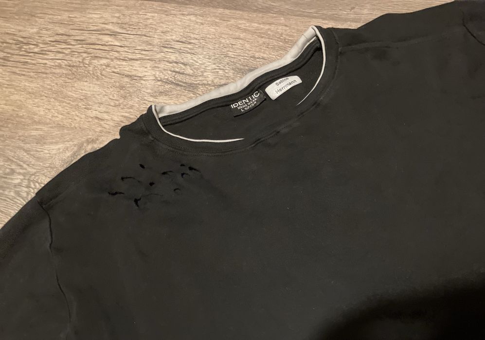 Longsleeve Identic męski, czarny, custom, L