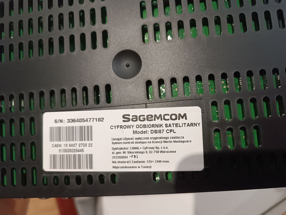 Dekoder cyfrowy HDTV Sagemcom DSI87