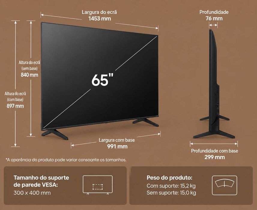 Hisense 65" 65A6Q 4K Smart TV – Nova | Dolby Vision | Garantia 3 Anos
