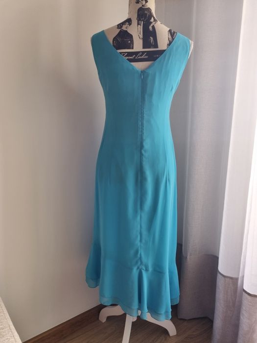 OFERTA PORTES - Vestido de Cerimónia Azul da Habitus (Tamanho S)