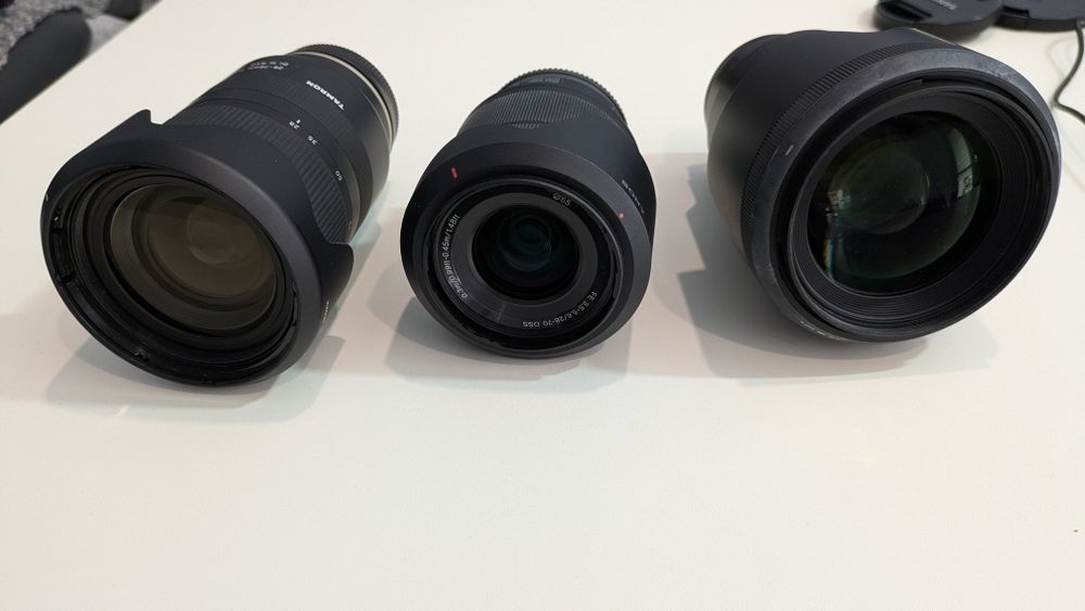 Aparat – Sony A7 II + Tamron 28–75/2.8 + Sigma Art 50/1.4 + akcesoria