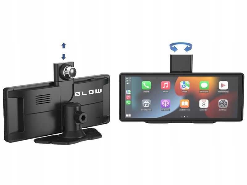 Monitor samochodowy CarPlay Android Auto bezprzewodowy kamera cofania