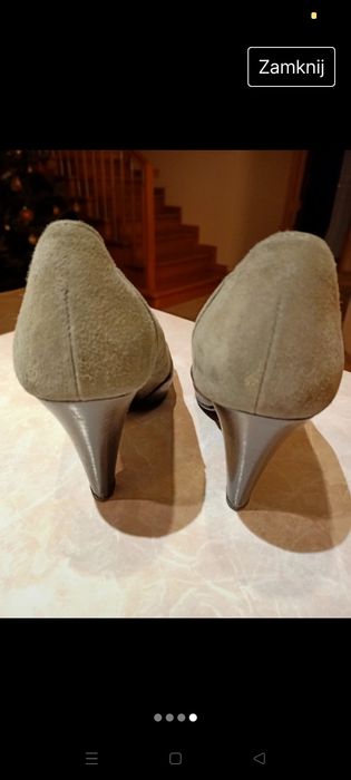 Czółenka Gino Rossi skóra naturalna