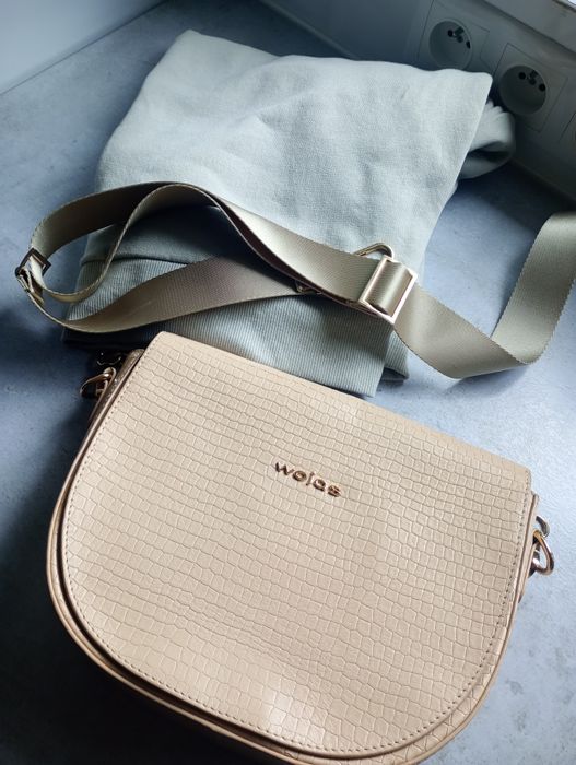 Pasek do torebki szeroki regulowany materiałowy