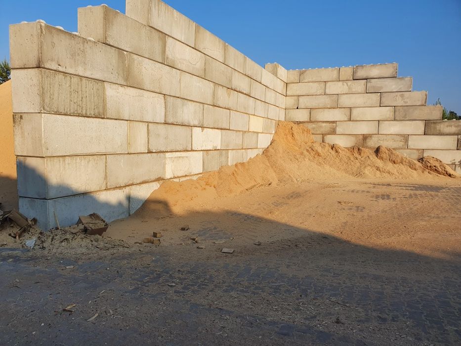 Bloki betonowe lego sciana oporowa  silos zagroda przegroda