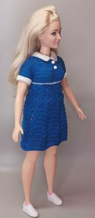 Ubranka dla lalek Barbie Curvy - Sukienka