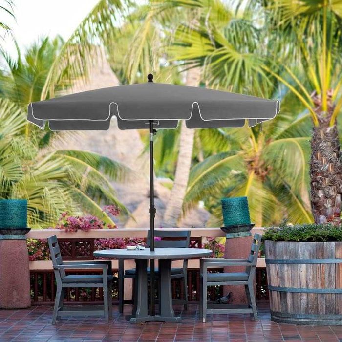 Nowy parasol ogrodowy / 180x125cm / regulowany / balkon / SONGMICS / W1097!