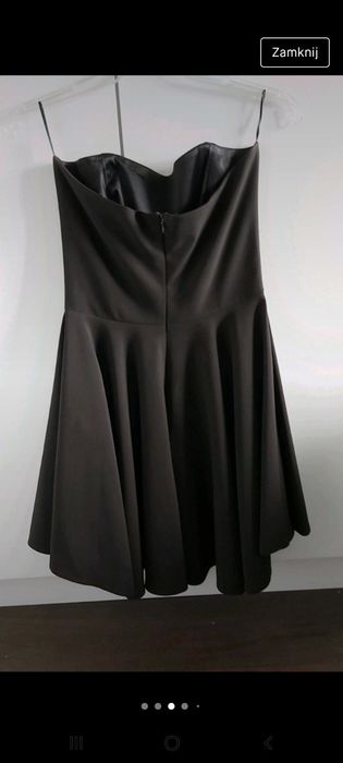 Mała czarna sukienka na imprezę, studniówkę, wesele elegancka