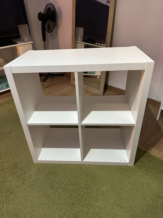 Regał biały 4 wnęki (77x77 cm) głębokość 39 cm