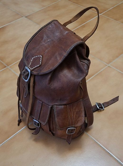 Mochila em pele/couro de qualidade, para CAÇA ou outras atividades