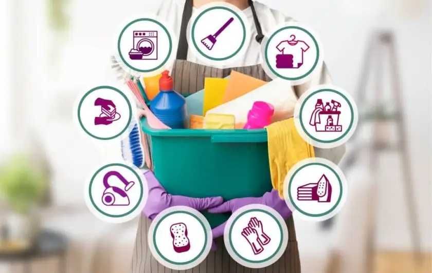 Serviços domésticos e Engomadoria