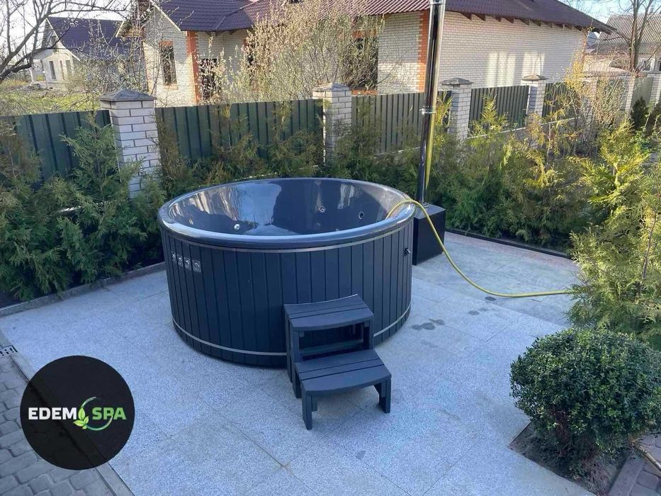 Чан Джакузі Купель Сауна Офуро Карпатський чан на дровах від ВИРОБНИКА