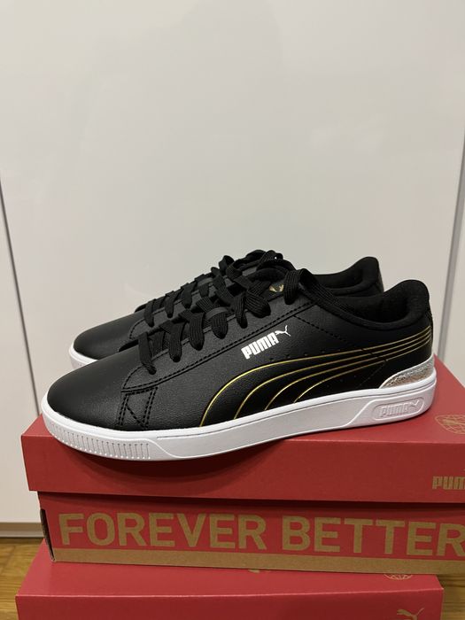 Кросівки кеди puma vikky чорні білі