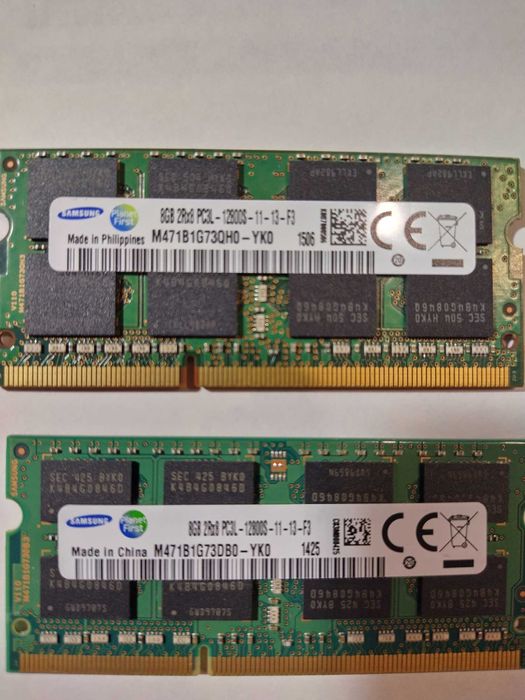 Оперативна пам'ять для ноутбука SODIMM SAMSUNG DDR3L 8gb