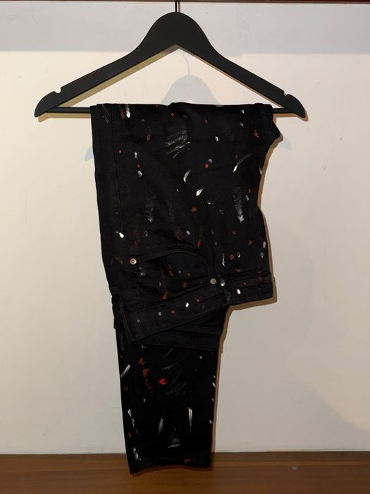 Calças de ganga Zara Slim personalizadas