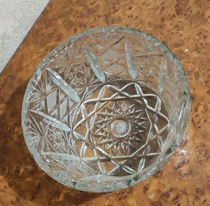 Большие салатники хрустальные