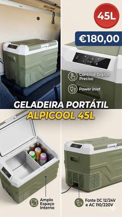 Geladeria/congelador portatil alpicool 45L