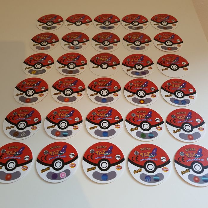 Conjunto 30 Tazos Pokémon 1ª Geração