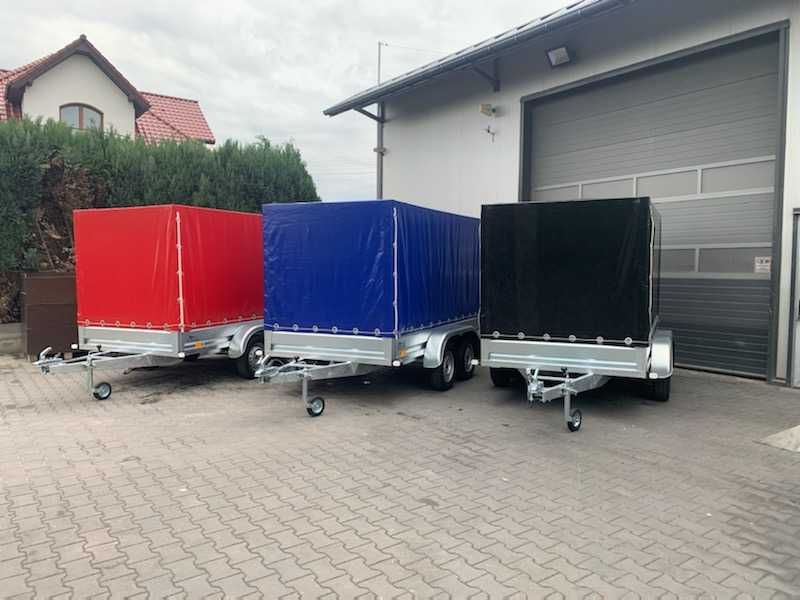 Przyczepka przyczepa samochodowa SIDECAR 300x156 750 kg PRODUCENT