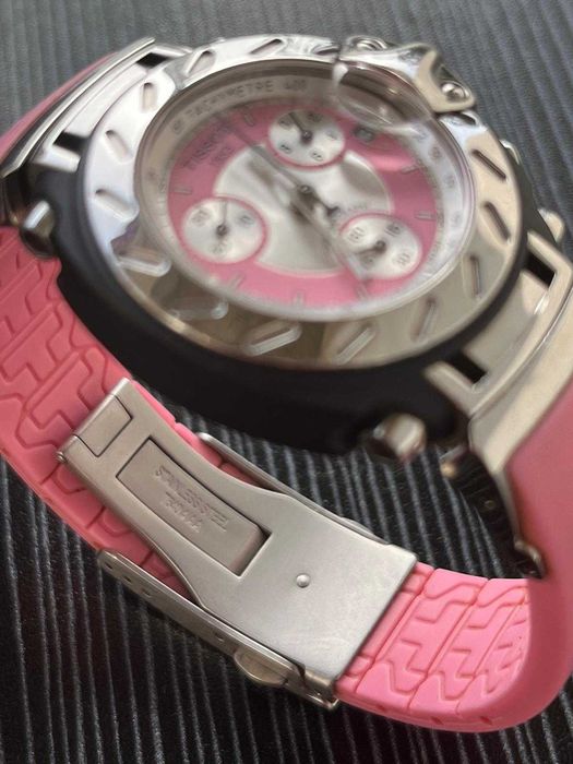 Relógio Feminino Tissot T-Race (original) – Rosa/Prateado