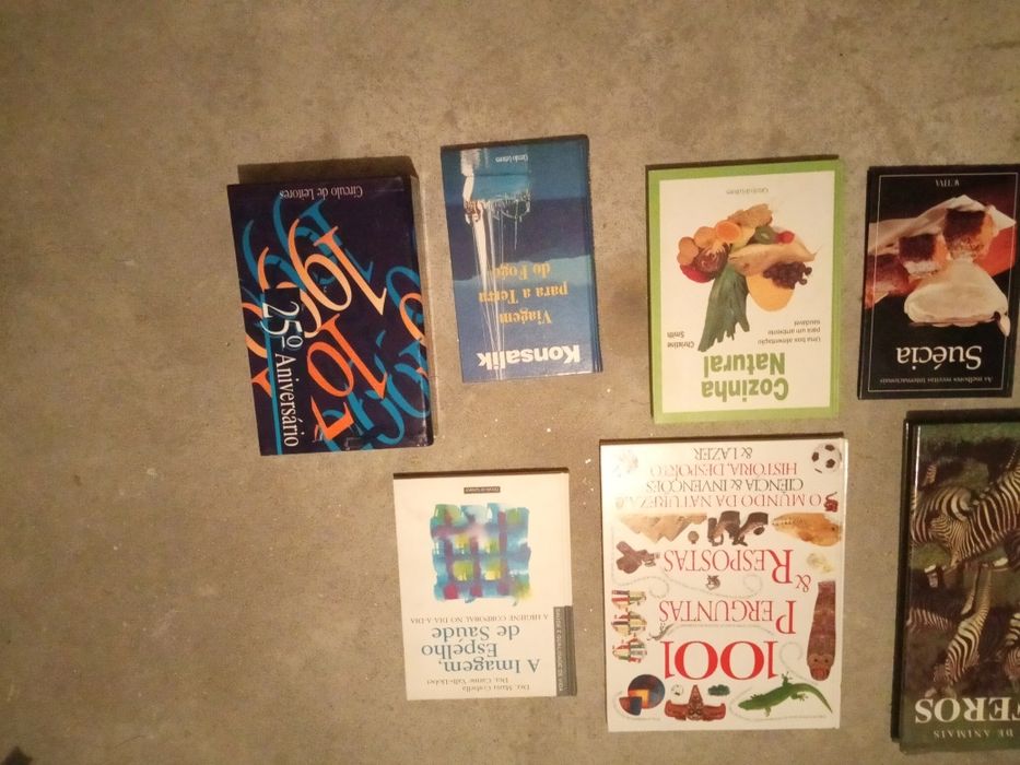 Lote de 10 livros de receitas e saúde