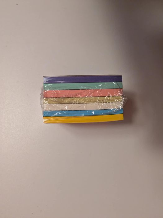 Pastele olejne, bloczek karteczek