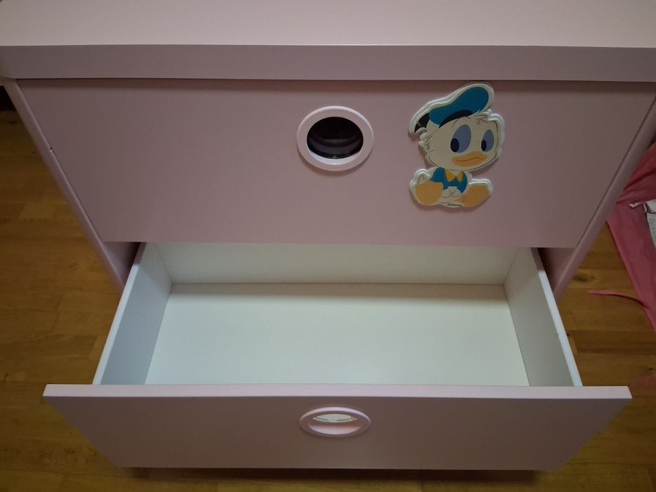 Łóżko+ materac+ komoda