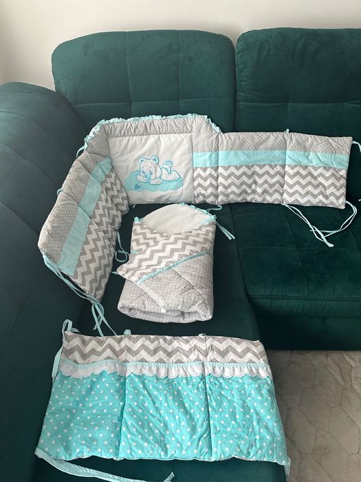 Becik + ochraniacz łóżeczka