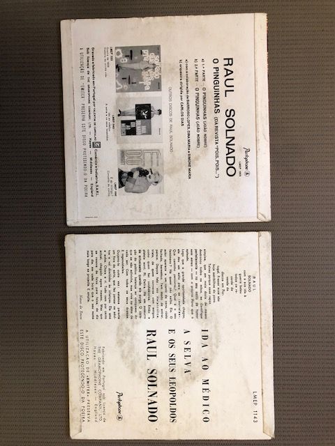 2 Discos Vinil EP do Raul Solnado (inclui envio)