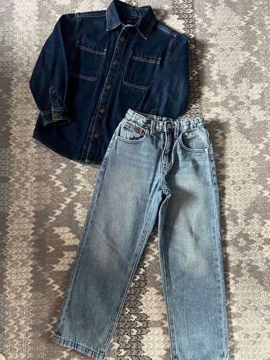 Джинсова сорочка next, джинси next, zara