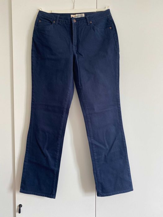 NOWE granatowe nowe spodnie Bootcut rozm 42