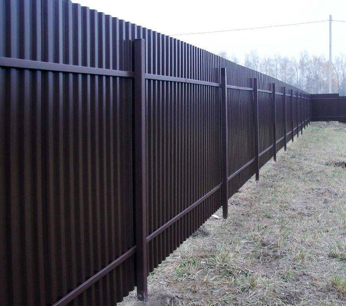 Будівництво парканів, Ворота відкатні, забор з профнастилу