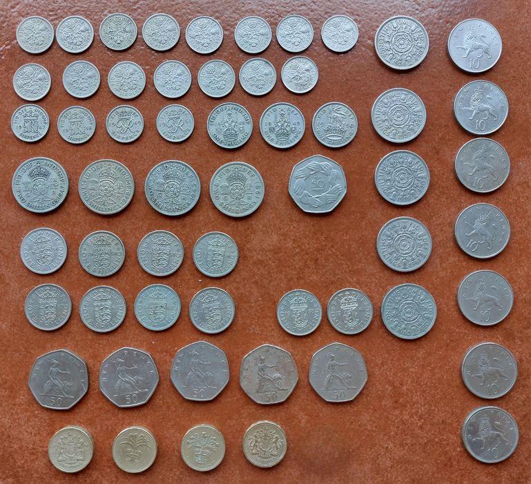 Lote de moedas da Reino Unido (U8K)
