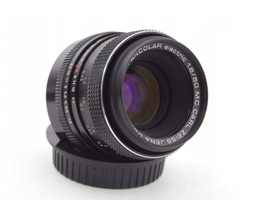 Obiektyw Carl Zeiss Jena DDR Pancolar electric MC 50mm f1.8 Polecam