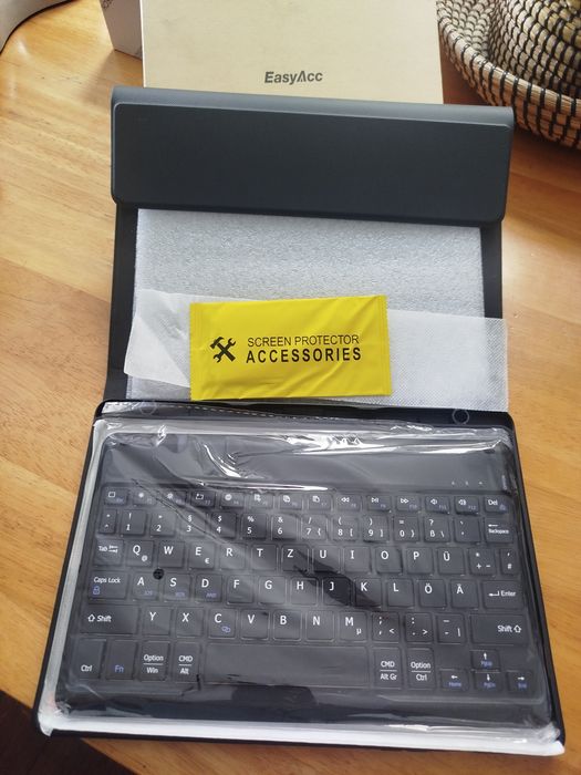 Capa com teclado sem fios (Bluetooth) integrado para tablet