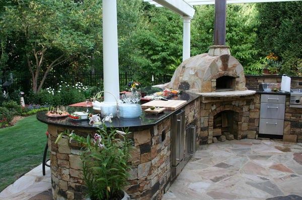 Столешница для барбекю из гранита