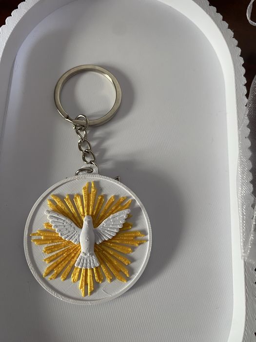 Chaveiro divino espirito santo  em 3D
