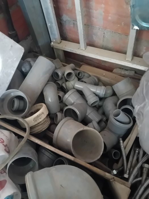 Material sobra canalização