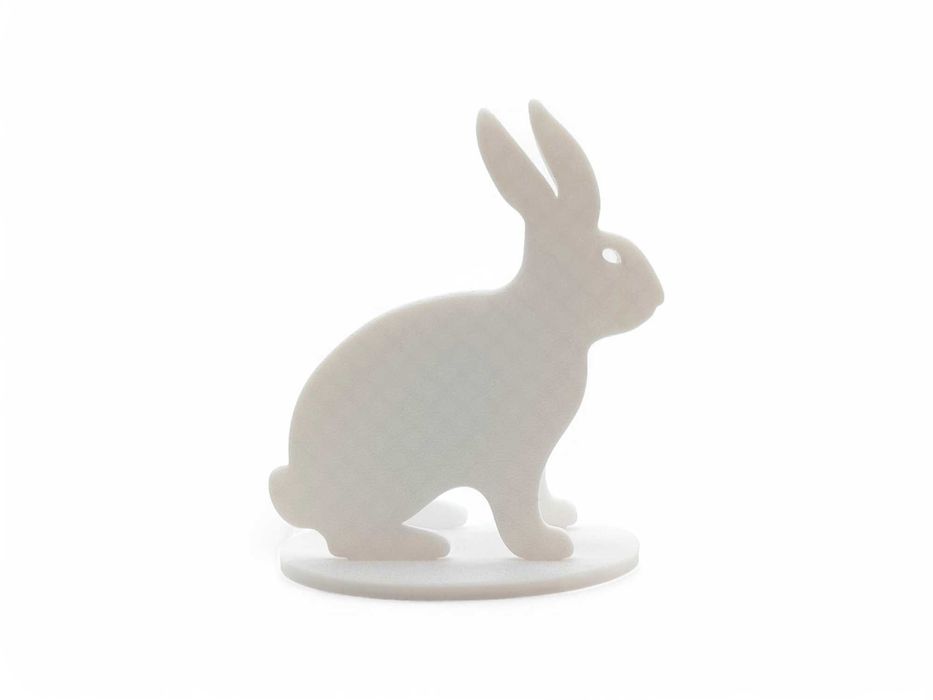 Serwetnik – Wielkanocny stojak na serwetki - Ozdoba Królik - Biały