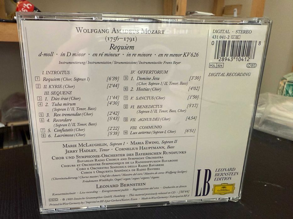 Mozart – Requiem – McLaughlin, Ewing – Bayerischen Rundfunk, Bernstein64553176871555122