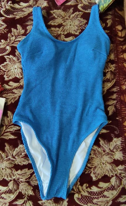 Купальник жатка синій
