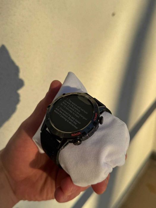 NOWY Smartwatch męski Zegarek z paskiem  rozmowy PL menu IP67 + gratis