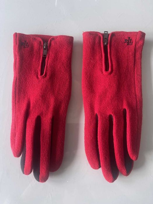 Luvas vermelhas de senhora Ralph Lauren