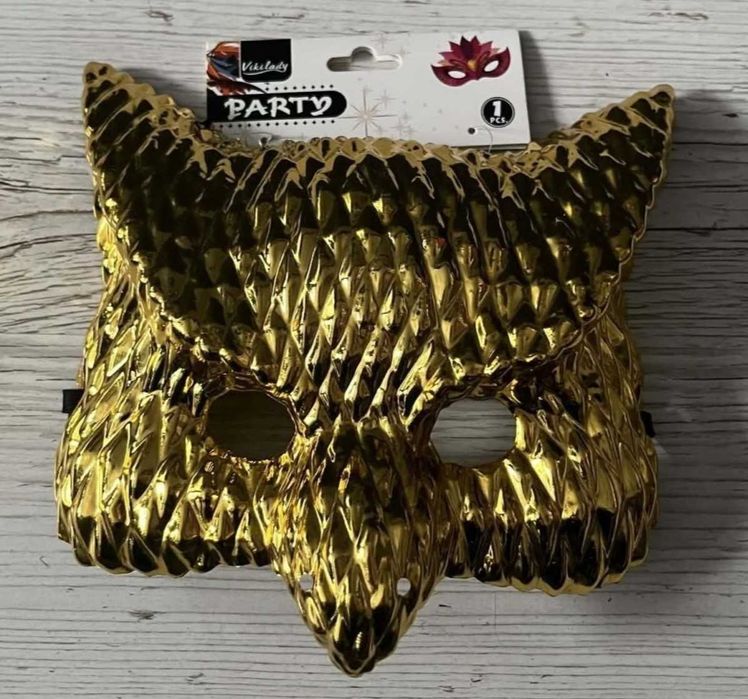 Maska złota Squid Game VIP szef boss sowa Halloween karnawał Cosplay